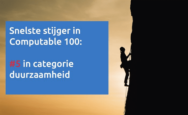 Visma op vijfde plaats Computable 100 in categorie duurzaamheid
